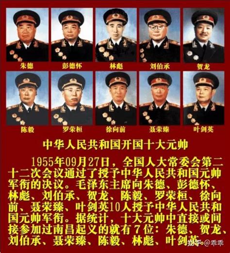 中共十大元帥|新中国十大元帅：个个立功无数 当之无愧！